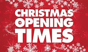 Christmas opening times
